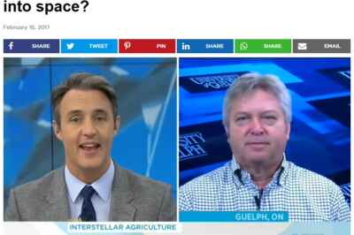 Prof Discusses Growing Food in Space With CTV’s Your Morning