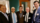 Five men smiling following formal talks