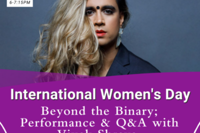 Vivek Shraya Performance to Mark International Women’s Day