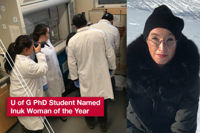 U of G Student Named Inuk Woman of the Year for Parasite Research