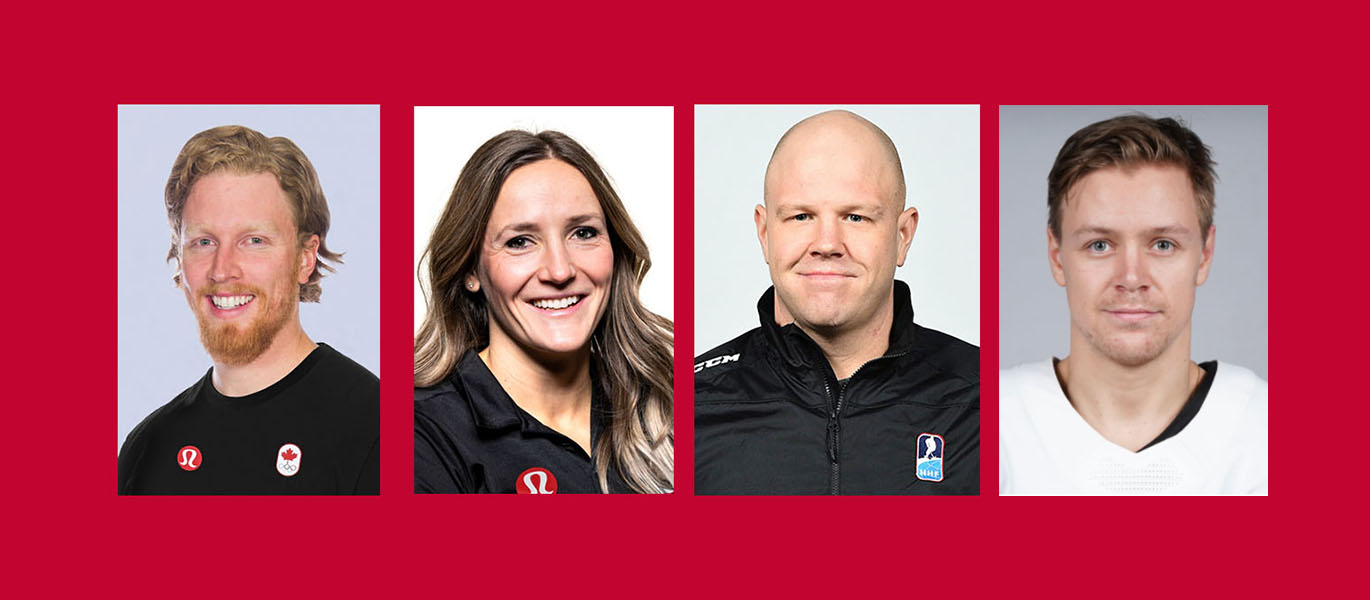 The headshots of Cody Sorensen, Mirela Rahneva, Dustin McCrank and Mikkel Aagaard