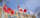 Campus flags at half-mast in spring
