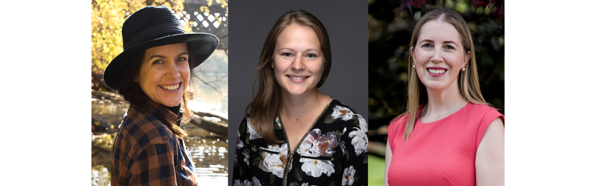 The headshots of three people are shown in a row