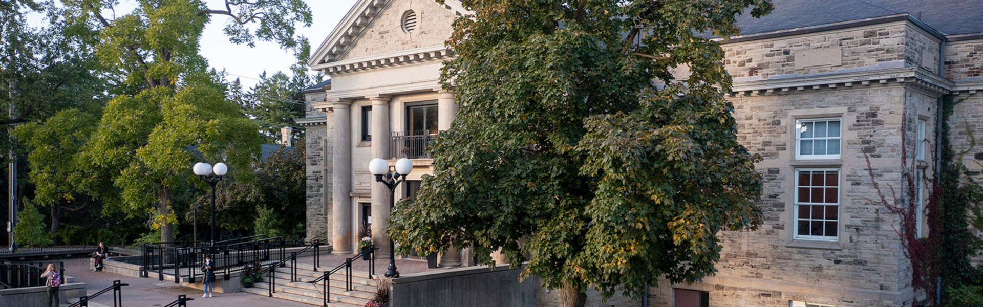 Creelman hall on U of G campus in summer.