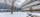 The summerlee science complex on a snowy day.