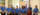 A group of students wearing blue polo shirts stand in a row in front of a stand-up banner with text that reads Project SEARCH.