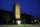 Johnston Hall lit yellow.