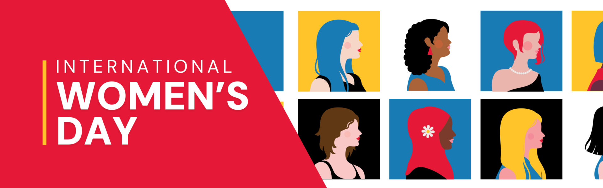 International Women's Day illustration logo